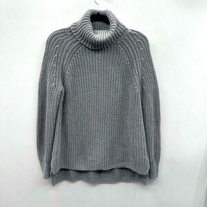 REVOLVE S 525 AMERICA chunky Gray oversized woman cowl fisherman core Sweater